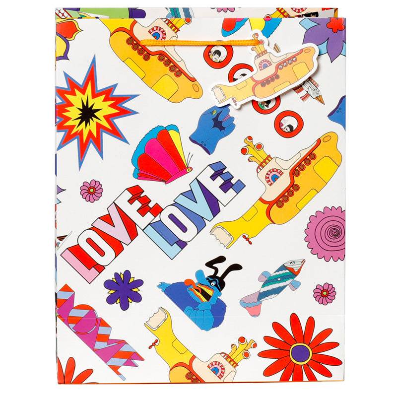 The Beatles Yellow Submarine LOVE Gift Bag Large - Gift Arch