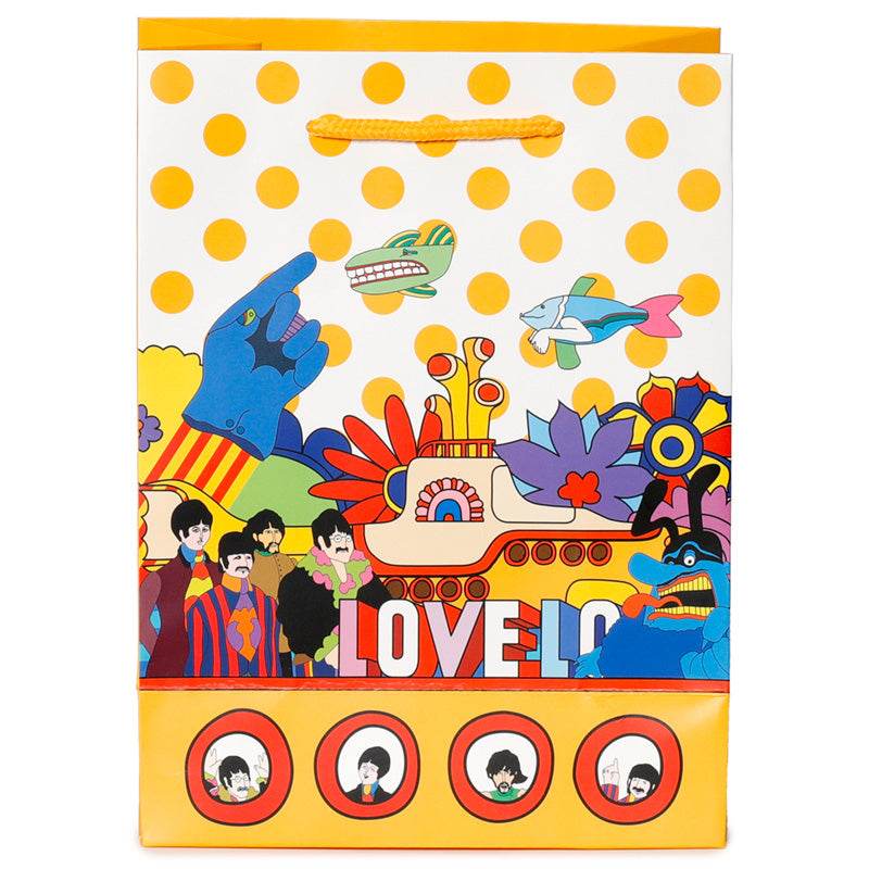 The Beatles Yellow Submarine LOVE Gift Bag Medium - Gift Arch