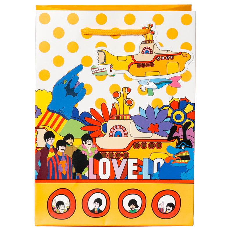 The Beatles Yellow Submarine LOVE Gift Bag Medium - Gift Arch