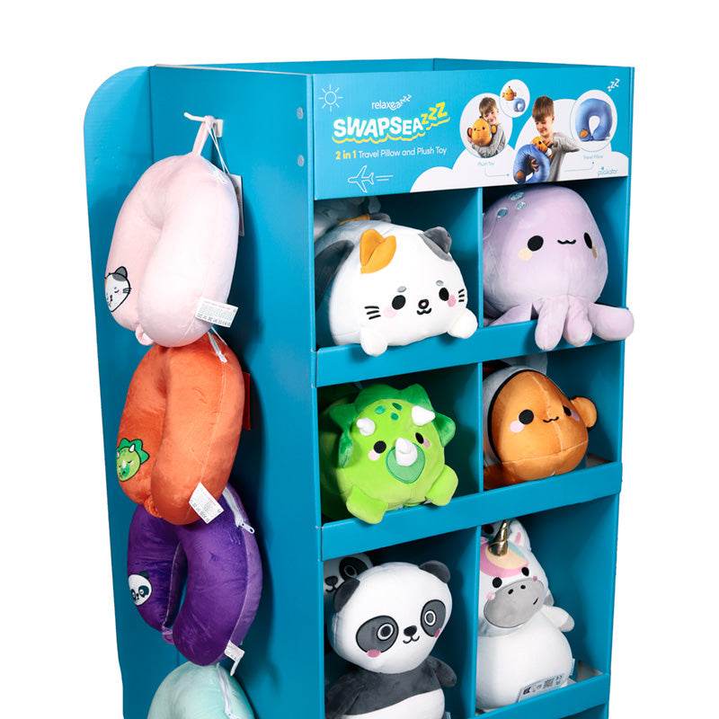 8 Compartment FSDU Display Unit for Swapseazzz Travel Pillows & Toy - Gift Arch