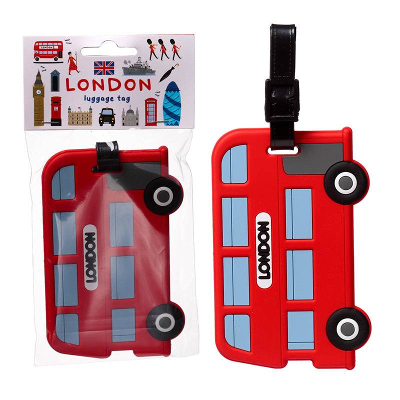 London Souvenir Red Routemaster Bus PVC Luggage Tag - Gift Arch