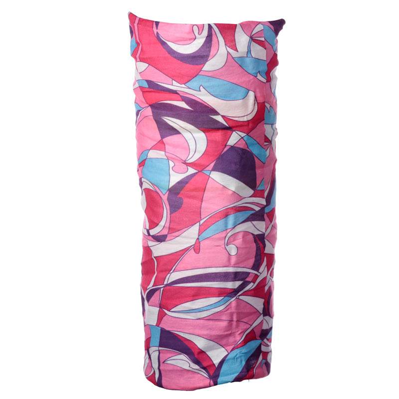 Pink Patterned Neck Warmer Tube Scarf - Gift Arch