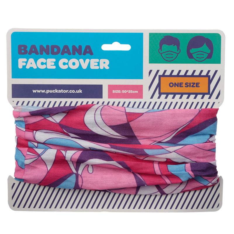 Pink Patterned Neck Warmer Tube Scarf - Gift Arch