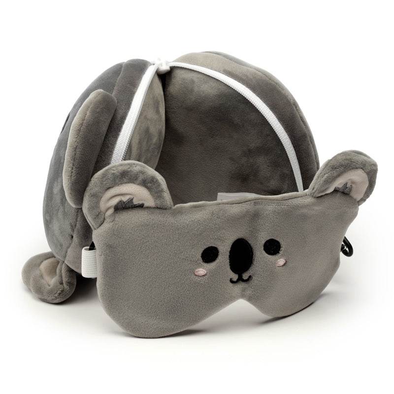 Relaxeazzz Adoramals Koala Plush Travel Pillow & Eye Mask - Gift Arch