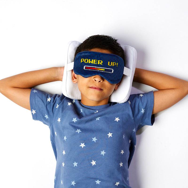 Relaxeazzz Game Over Shaped Plush Travel Pillow & Eye Mask - Gift Arch