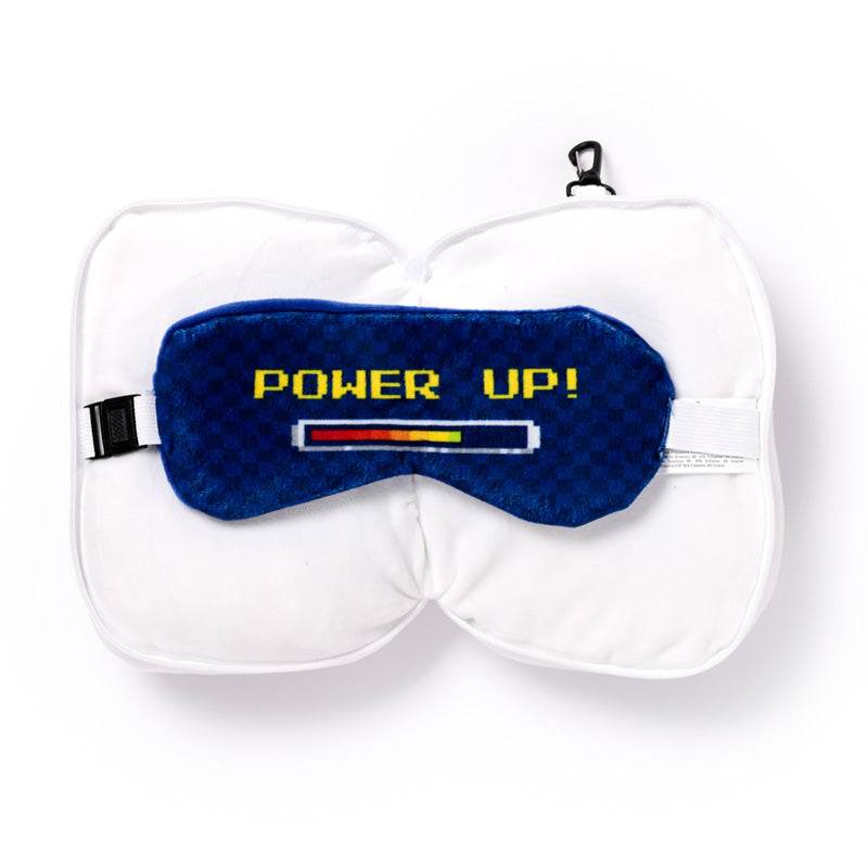 Relaxeazzz Game Over Shaped Plush Travel Pillow & Eye Mask - Gift Arch