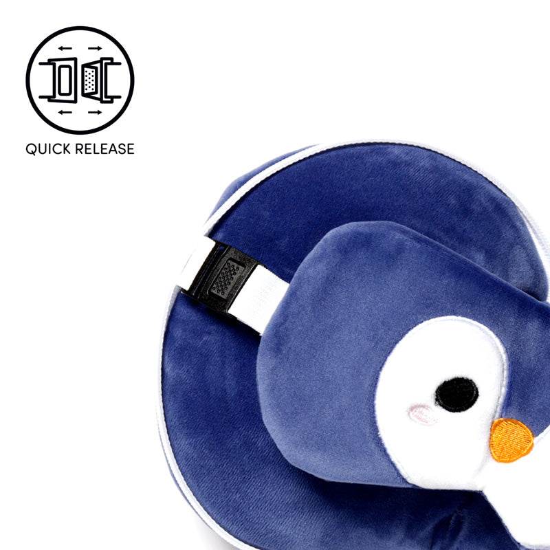 Relaxeazzz Penguin Plush Travel Pillow & Eye Mask - Gift Arch