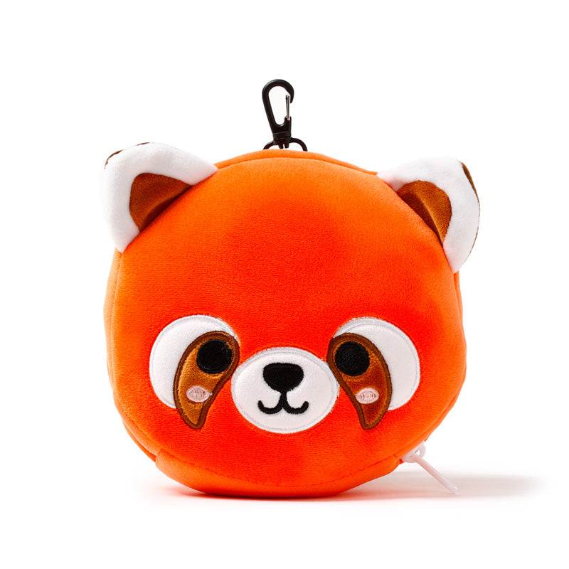 Relaxeazzz Red Panda Plush Travel Pillow & Eye Mask - Gift Arch