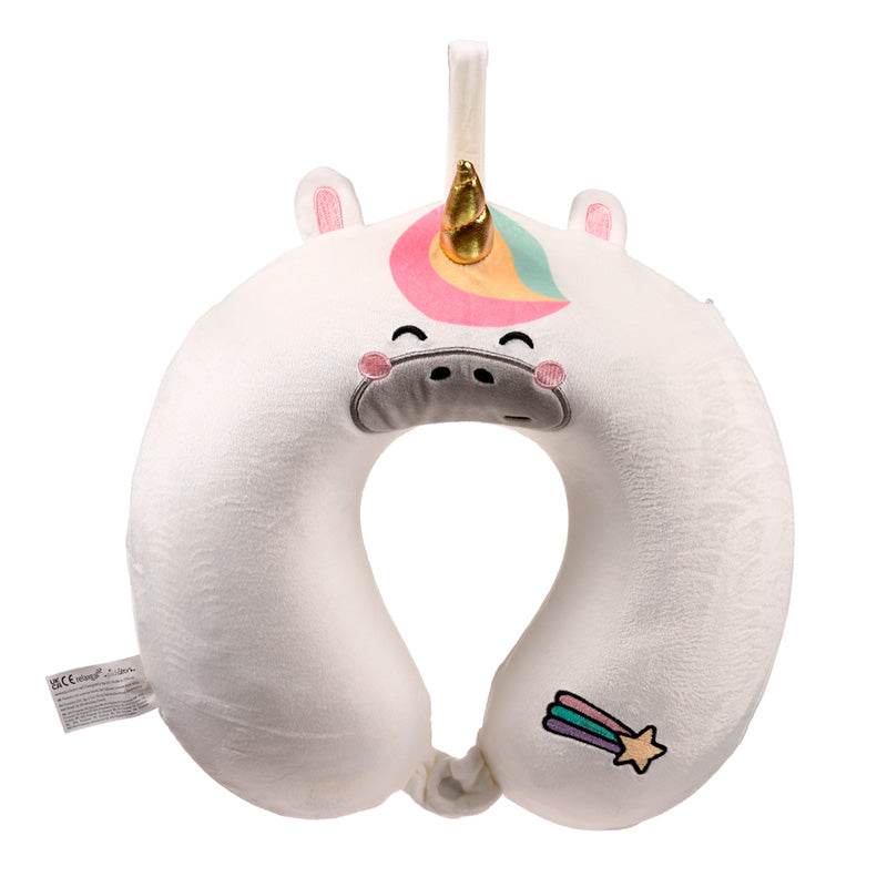 Relaxeazzz Astra the Unicorn Adoracorns Plush Memory Foam Travel Pillow - Gift Arch