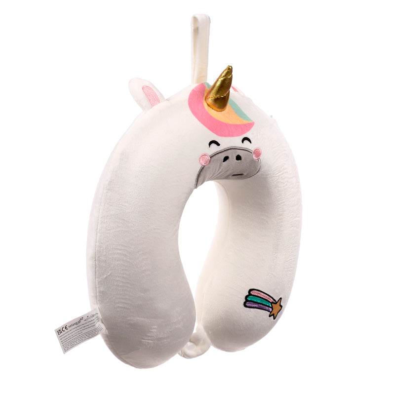 Relaxeazzz Astra the Unicorn Adoracorns Plush Memory Foam Travel Pillow - Gift Arch