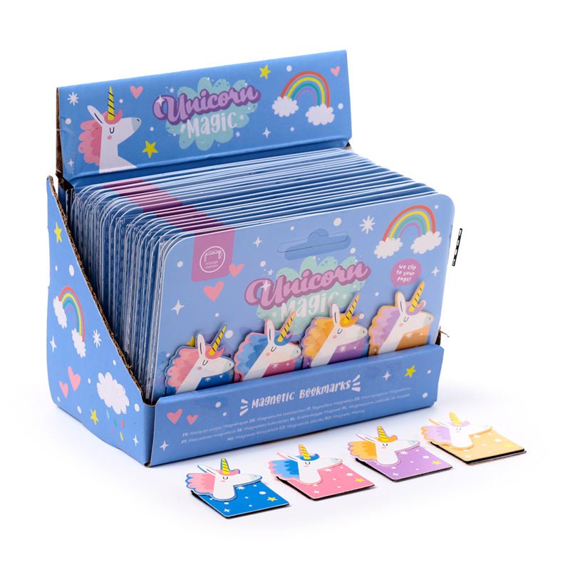 Unicorn Magic Shaped Magnetic Bookmark Set - Gift Arch