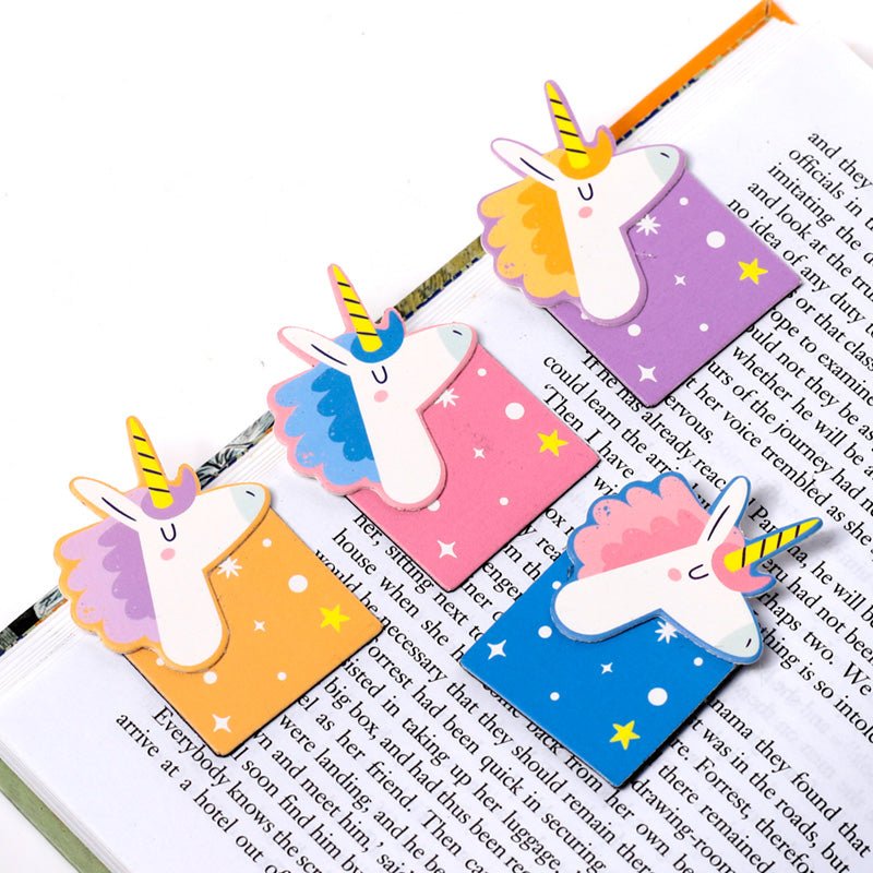Unicorn Magic Shaped Magnetic Bookmark Set - Gift Arch
