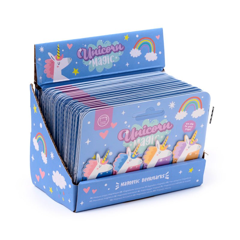 Unicorn Magic Shaped Magnetic Bookmark Set - Gift Arch