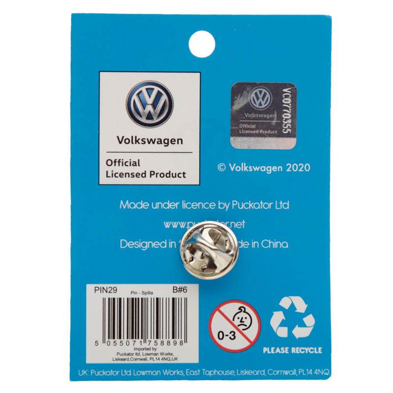 Collectable Volkswagen VW T1 Camper Bus Blue Enamel Pin Badge - Gift Arch