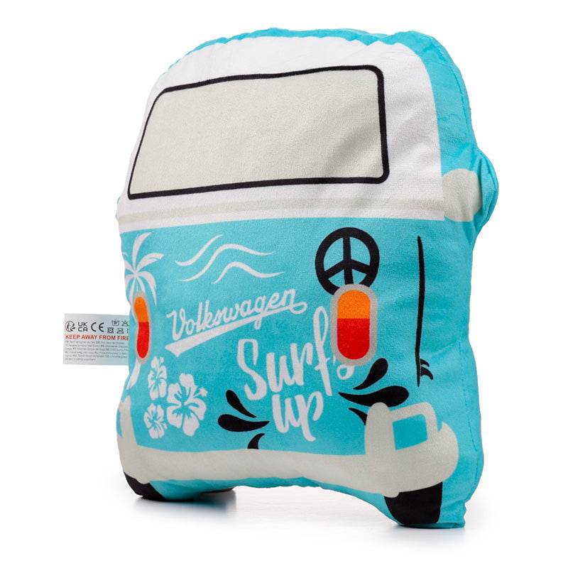 Plush Volkswagen VW T1 Camper Bus Shaped Surf Cushion - Gift Arch
