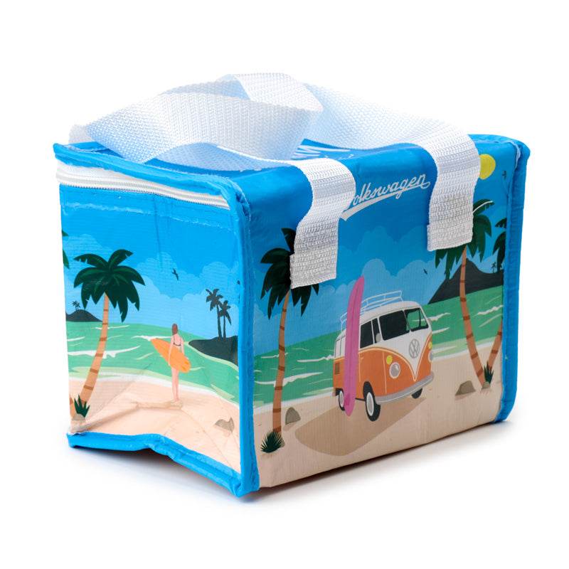 RPET Cool Bag Lunch Bag Volkswagen VW T1 Camper Bus Waves Are Calling - Gift Arch