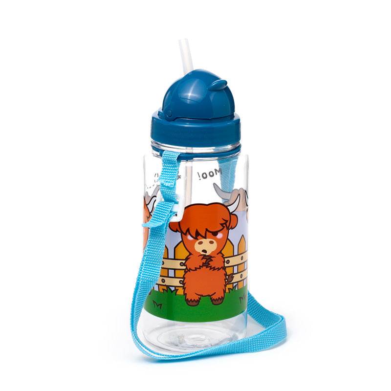 450ml Children's Shatterproof Water Bottle Adoramals Highland Coo - Gift Arch