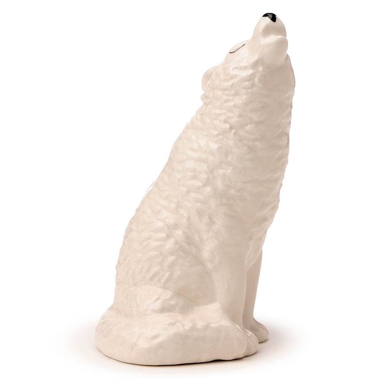 White Wolf Ceramic Salt & Pepper Set - Gift Arch