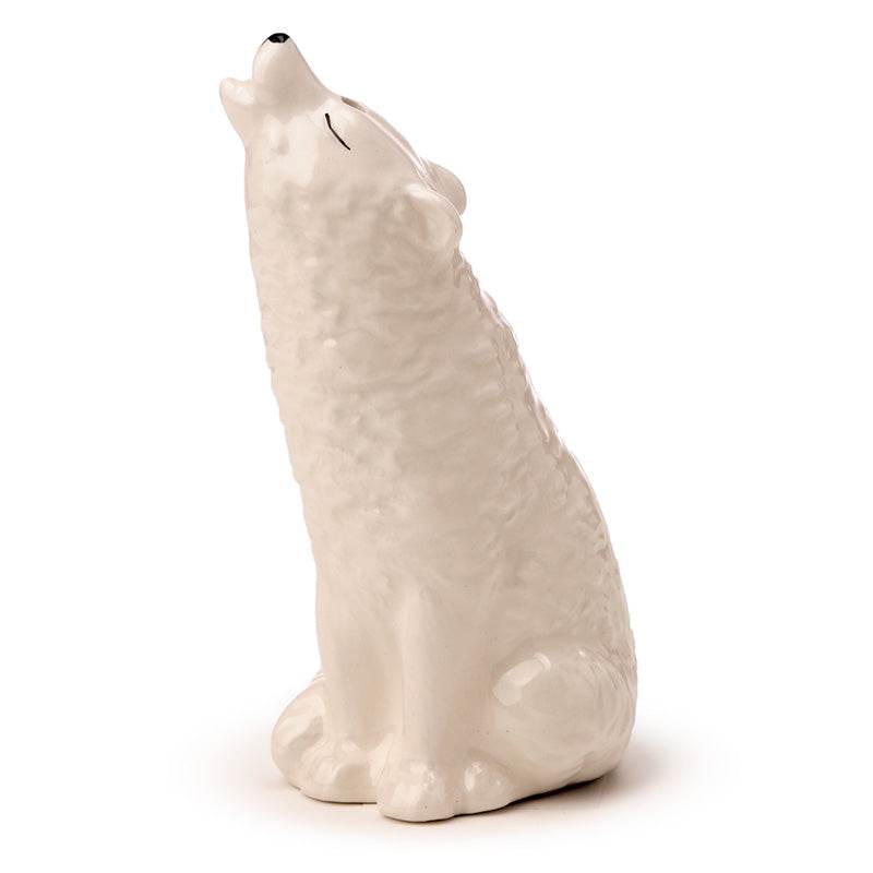 White Wolf Ceramic Salt & Pepper Set - Gift Arch