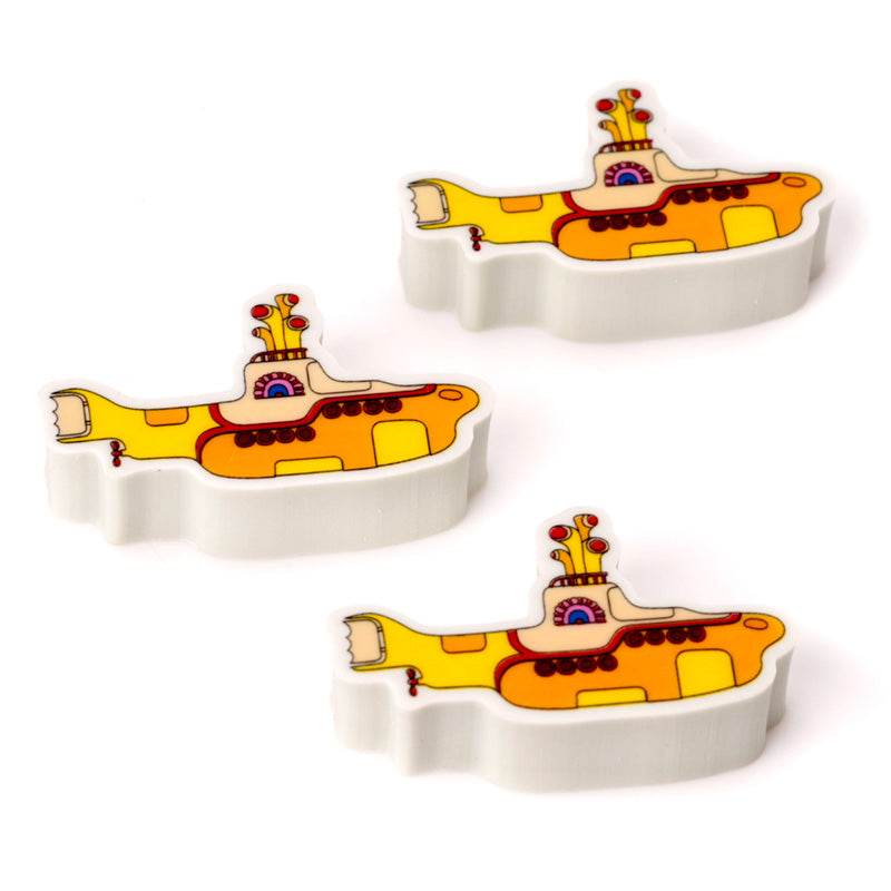 The Beatles Yellow Submarine 3 Piece Eraser Set - Gift Arch