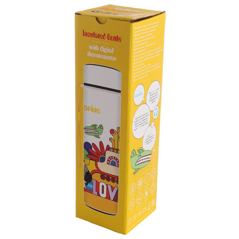The Beatles Yellow Submarine Hot & Cold Digital Thermometer Bottle - Gift Arch