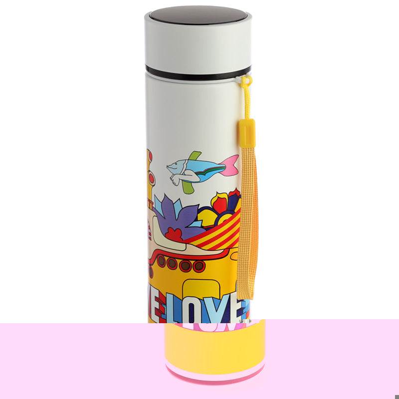 The Beatles Yellow Submarine Hot & Cold Digital Thermometer Bottle - Gift Arch
