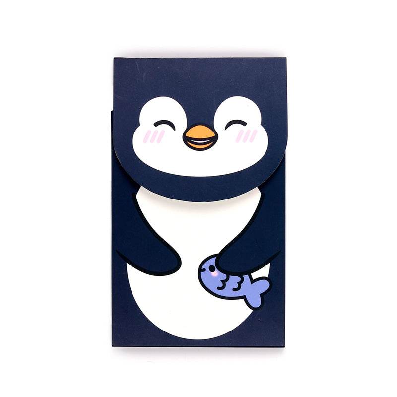 Adoramals Penguin Flip Open Shaped Memo Pad - Gift Arch