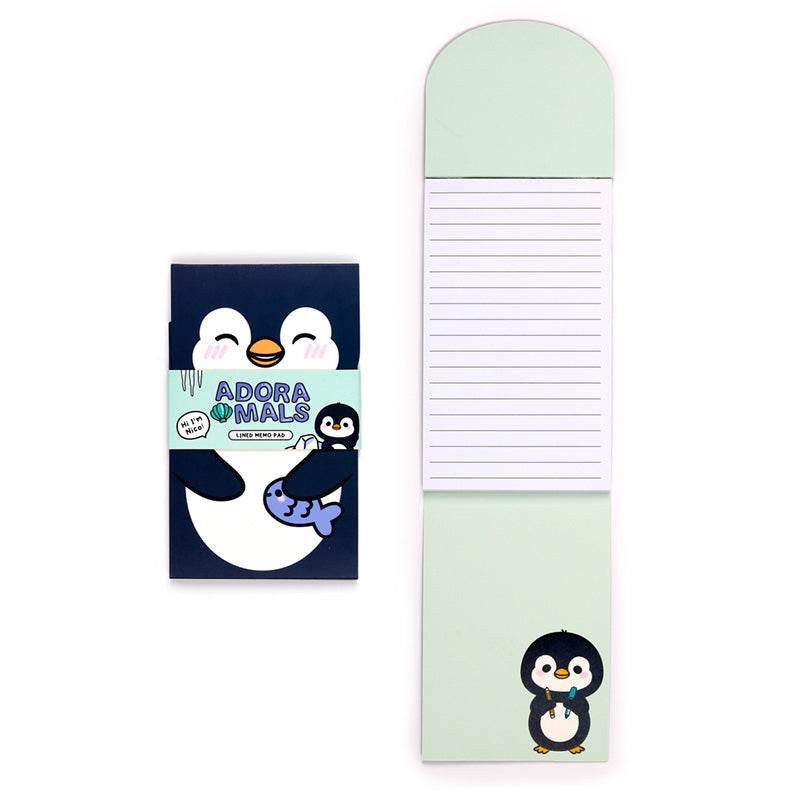 Adoramals Penguin Flip Open Shaped Memo Pad - Gift Arch