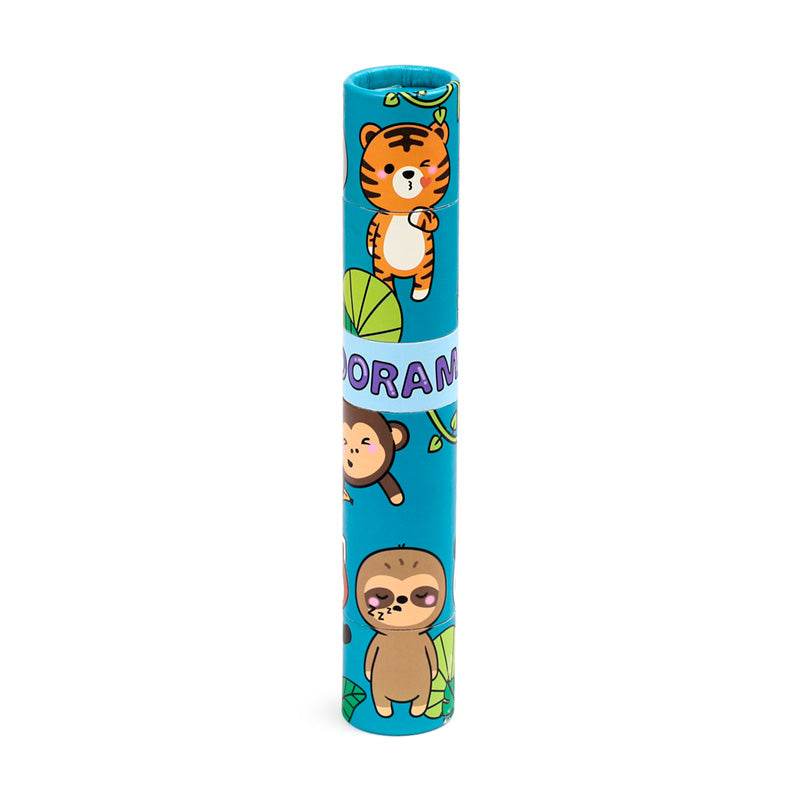 Adoramals Wild Large Twist Top Pencil Pot with 12 Colouring Pencils & Sharpener - Gift Arch