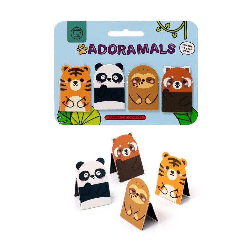 Adoramals Wild Shaped Magnetic Bookmark Set - Gift Arch