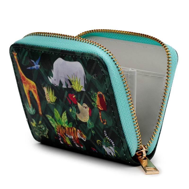 Animal kingdom Zip Around Small Wallet Purse - Gift Arch