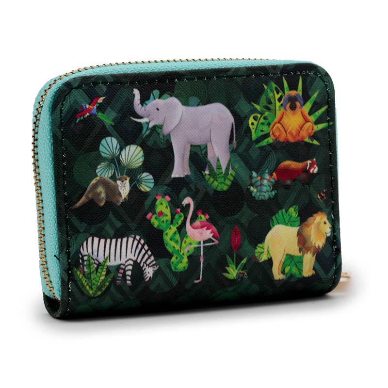 Animal kingdom Zip Around Small Wallet Purse - Gift Arch
