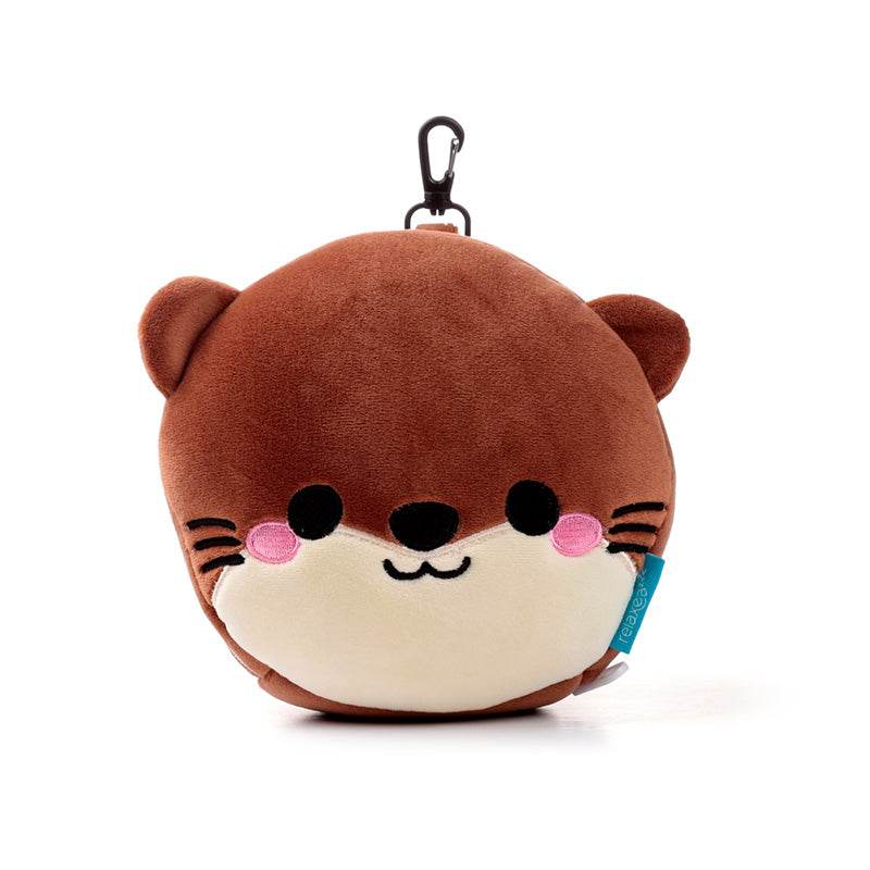 Relaxeazzz Adoramals Henry the Otter Plush Travel Pillow & Eye Mask - Gift Arch