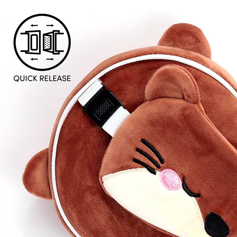 Relaxeazzz Adoramals Henry the Otter Plush Travel Pillow & Eye Mask - Gift Arch