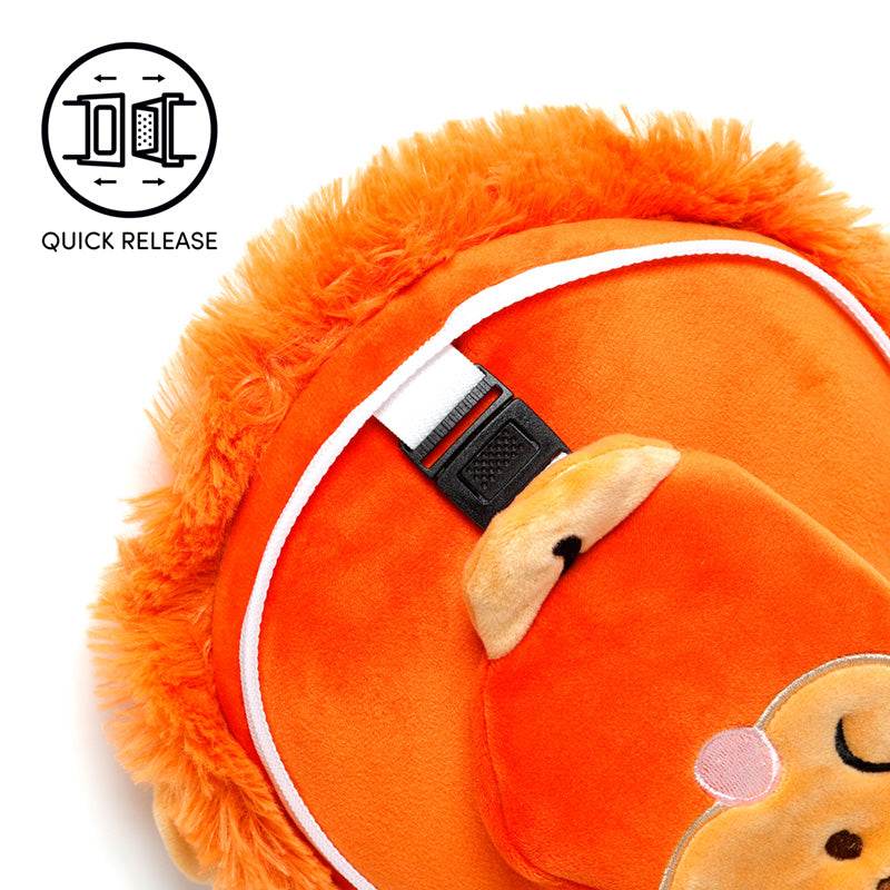 Relaxeazzz Adoramals Orangutan Plush Travel Pillow & Eye Mask - Gift Arch