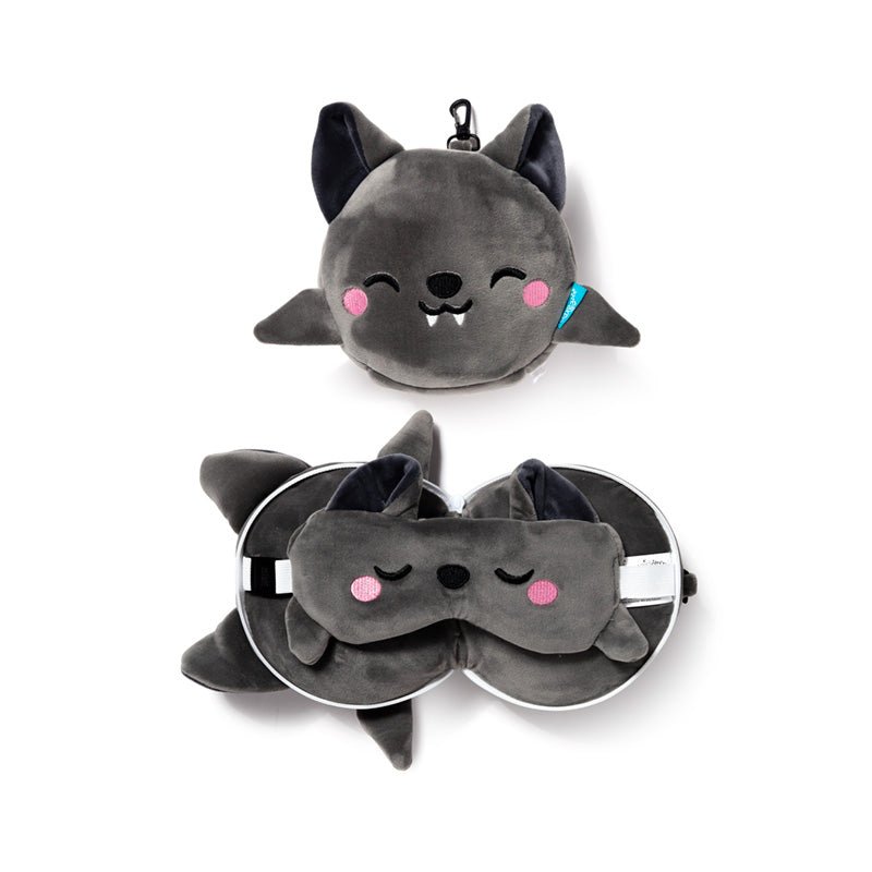 Relaxeazzz Dexter the Bat Adoramals Travel Pillow & Eye Mask - Gift Arch