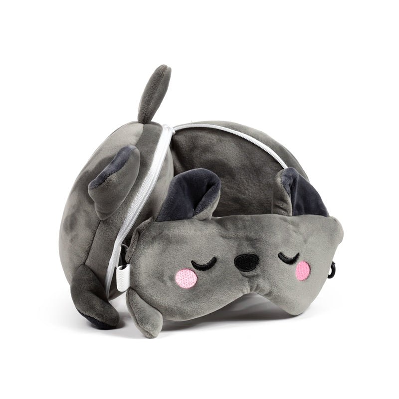 Relaxeazzz Dexter the Bat Adoramals Travel Pillow & Eye Mask - Gift Arch