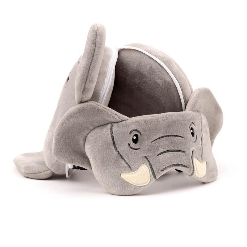 Relaxeazzz Elephant Plush Travel Pillow & Eye Mask - Gift Arch