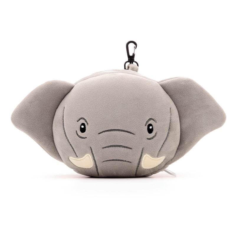 Relaxeazzz Elephant Plush Travel Pillow & Eye Mask - Gift Arch