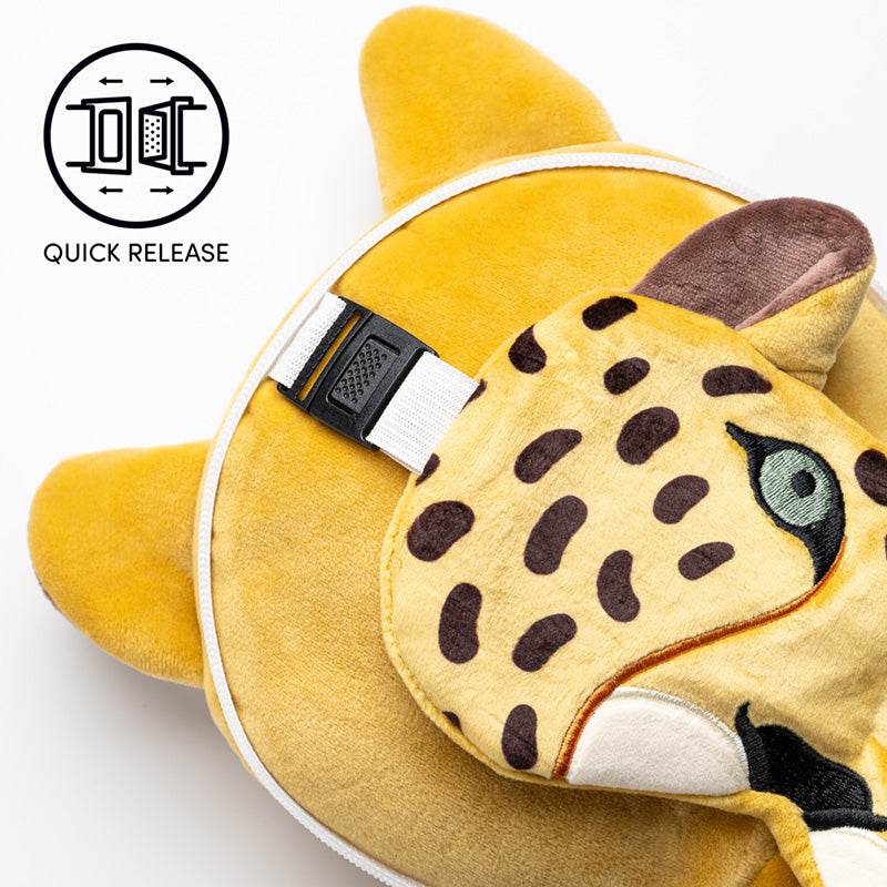 Relaxeazzz Leopard Plush Travel Pillow & Eye Mask - Gift Arch