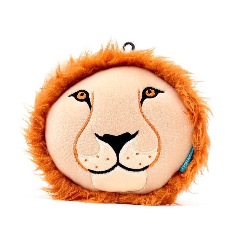Relaxeazzz Lion Plush Travel Pillow & Eye Mask - Gift Arch