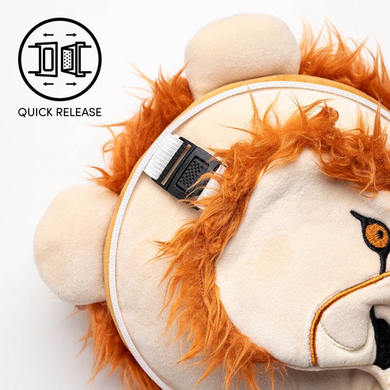 Relaxeazzz Lion Plush Travel Pillow & Eye Mask - Gift Arch