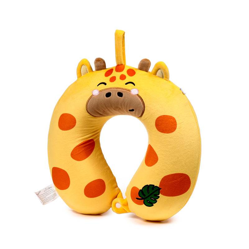 Relaxeazzz Raffi the Giraffe Adoramals Plush Memory Foam Travel Pillow - Gift Arch