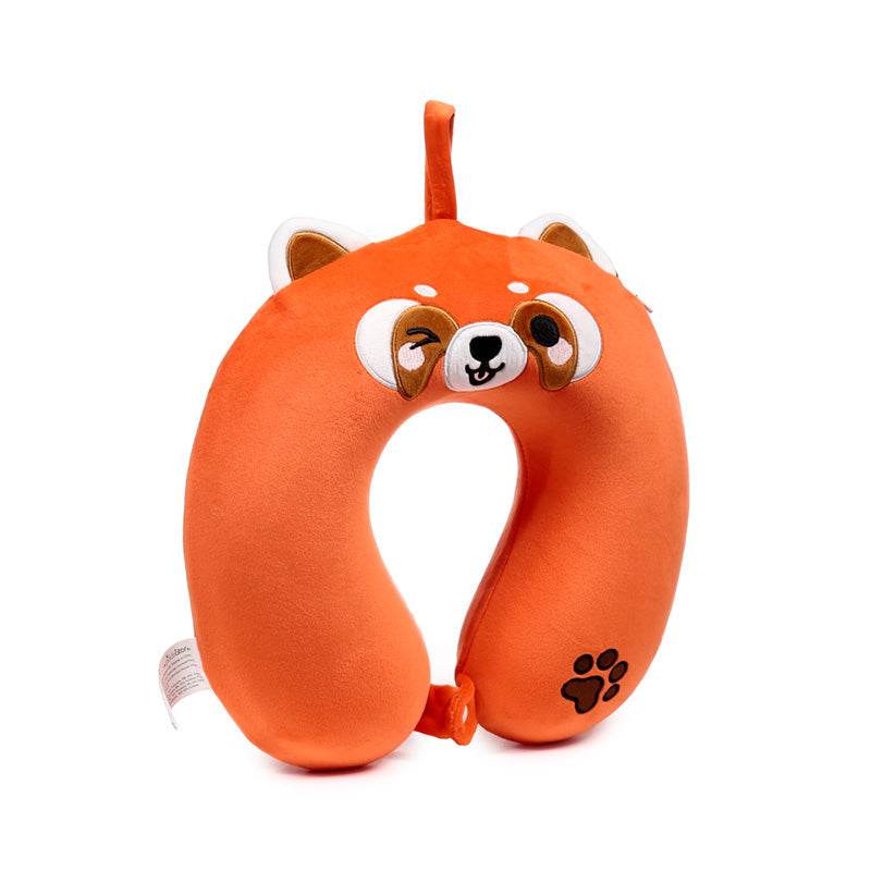 Relaxeazzz Ru the Red Panda Adoramals Plush Memory Foam Travel Pillow - Gift Arch