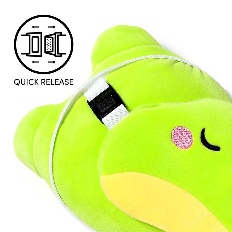 Relaxeazzz Silas the Frog Adoramals Travel Pillow & Eye Mask - Gift Arch