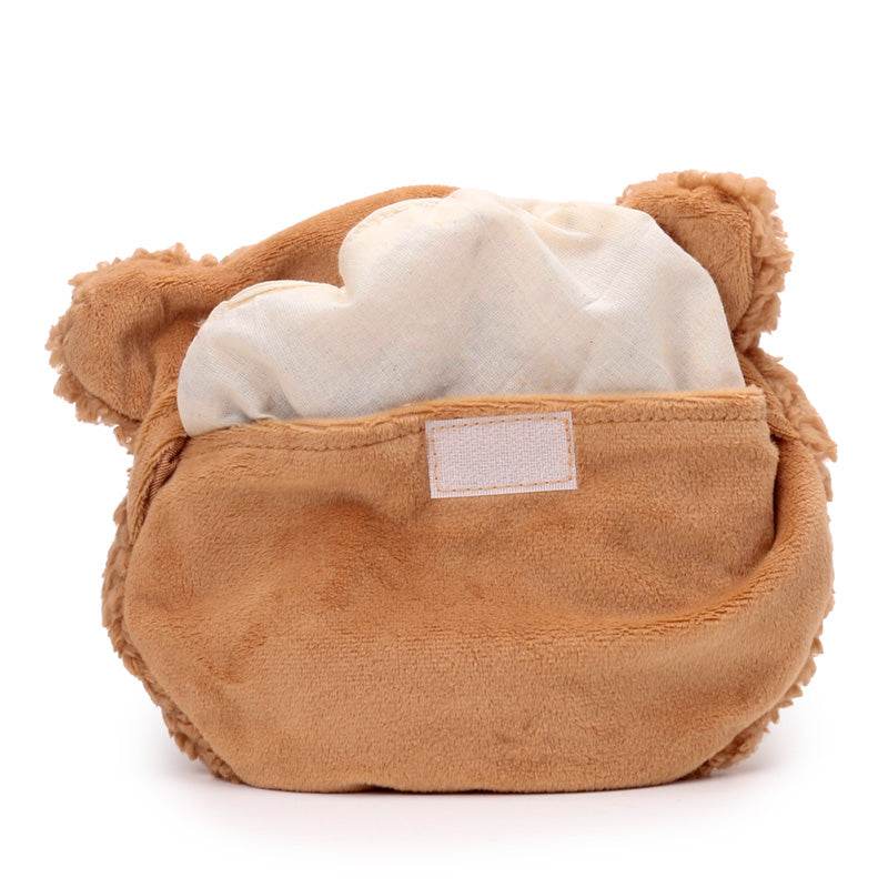 Teddy Bear Round Microwavable Plush Lavender Heat Pack - Gift Arch