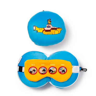 Relaxeazzz The Beatles Yellow Submarine Plush Travel Pillow & Eye Mask - Relaxeazzz Travel Pillows
