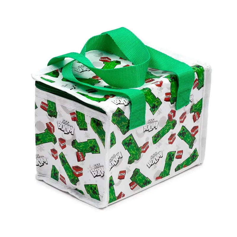 RPET Cool Bag Lunch Bag Minecraft Creeper & TNT - Minecraft Gifts
