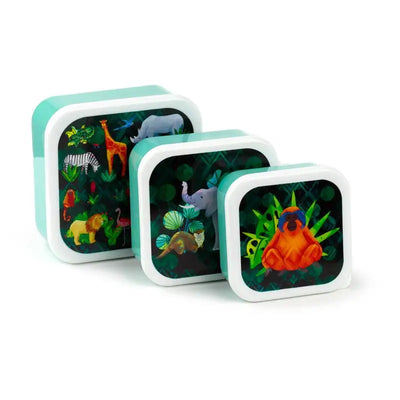 Set of 3 Lunch Box M/L/XL Animal Kingdom - Lunch Boxes & Snack Pots