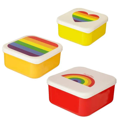 Set of 3 Lunch Box S/M/L Somewhere Rainbow - Lunch Boxes & Snack Pots